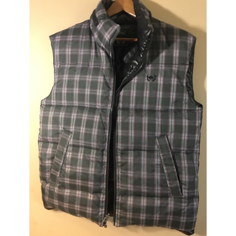 XL Buffalo David Bitton REVERSIBLE Puff Vest